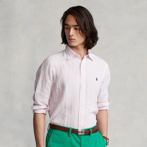 Chemise rayée ajustée en lin - Polo Ralph Lauren - Modalova