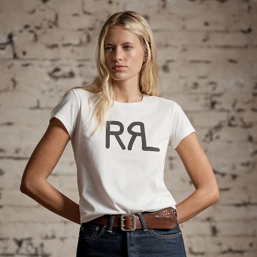 T-shirt logo en jersey de coton - RRL - Modalova
