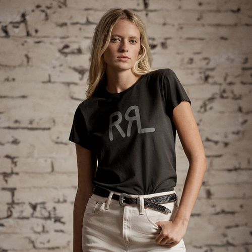 T-shirt logo en jersey de coton - RRL - Modalova