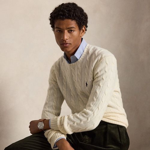 Pull à torsades en laine et cachemire - Polo Ralph Lauren - Modalova