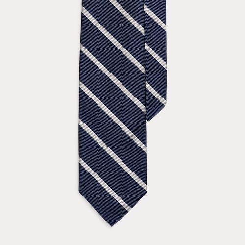 Cravate rayée en reps de soie - Polo Ralph Lauren - Modalova