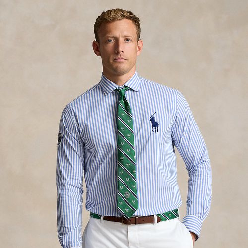 Chemise Wimbledon rayée en sergé stretch - Polo Ralph Lauren - Modalova