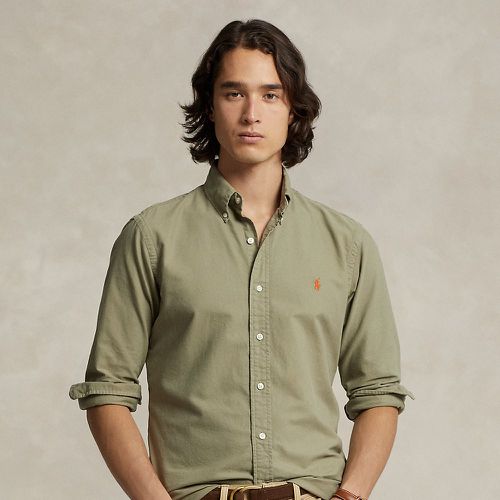 Chemise Oxford ajustée teinte en pièce - Polo Ralph Lauren - Modalova