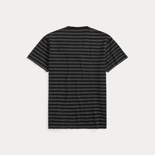 T-shirt rayé en jacquard indigo - RRL - Modalova