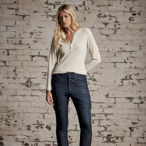 Pantalon cargo skinny en denim stretch - RRL - Modalova