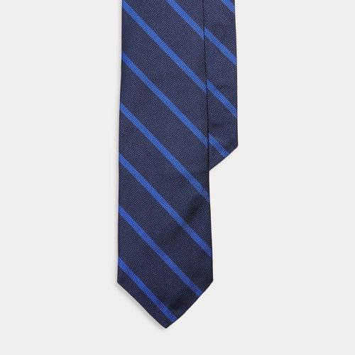 Cravate étroite reps de soie rayé - Polo Ralph Lauren - Modalova