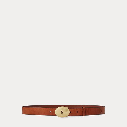 Ceinture Polo ID à boucle ovale vachette - Polo Ralph Lauren - Modalova