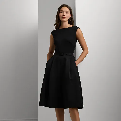 Robe de cocktail ceinturée faille jersey - Lauren - Modalova