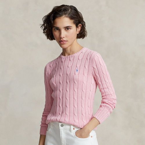 Pull torsadé à col rond en coton - Polo Ralph Lauren - Modalova