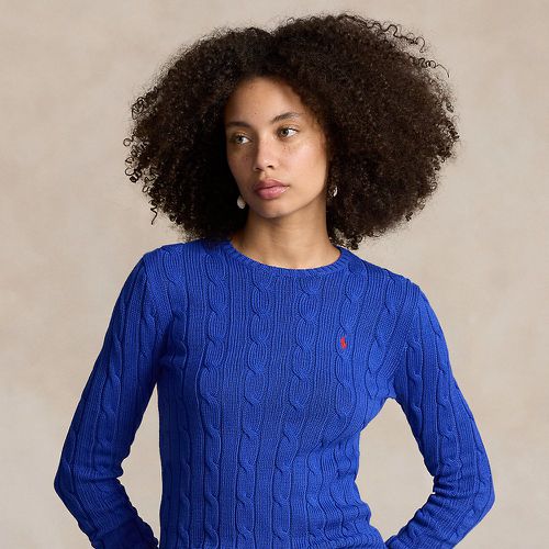 Pull torsadé à col rond en coton - Polo Ralph Lauren - Modalova