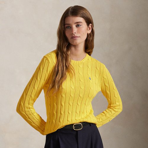 Pull torsadé à col rond en coton - Polo Ralph Lauren - Modalova