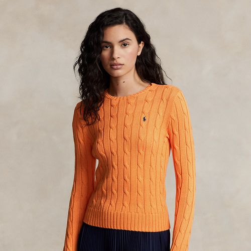 Pull torsadé à col rond en coton - Polo Ralph Lauren - Modalova