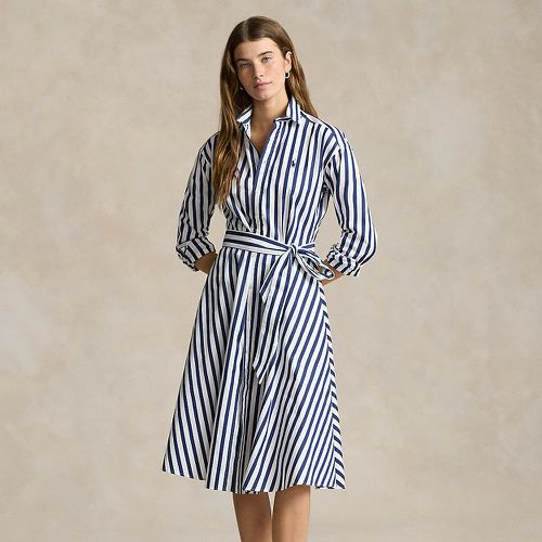 Robe-chemise ceinturée en coton rayé - Polo Ralph Lauren - Modalova