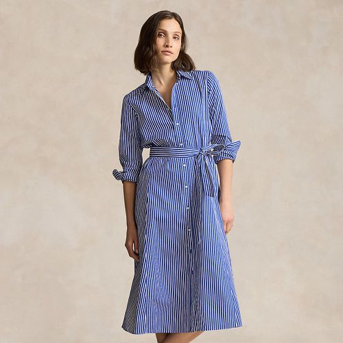 Robe-chemise ceinturée en coton rayé - Polo Ralph Lauren - Modalova