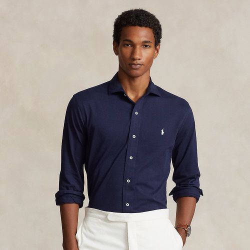 Chemise à col évasé en jersey - Polo Ralph Lauren - Modalova