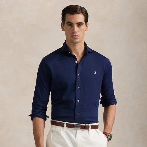 Chemise à col évasé en jersey - Polo Ralph Lauren - Modalova