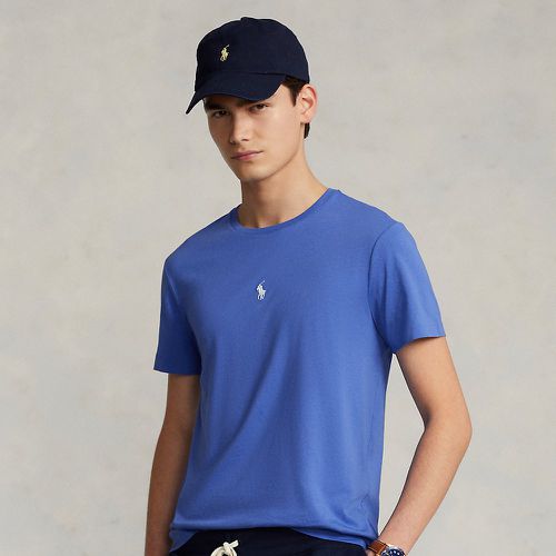 T-shirt ajusté à col rond en jersey - Polo Ralph Lauren - Modalova