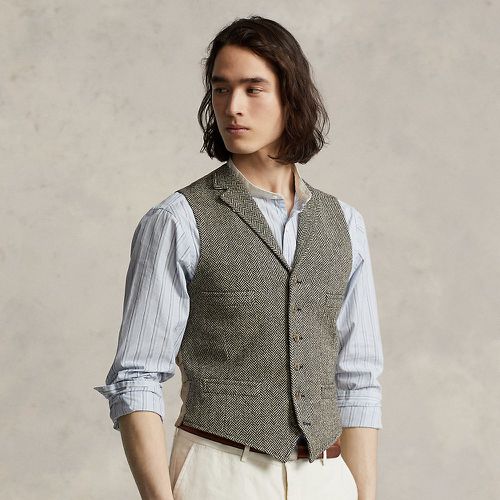 Gilet en tweed de laine à chevrons - Polo Ralph Lauren - Modalova