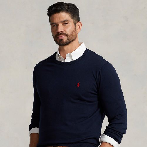 Grandes Tailles - Pull col rond en coton - Big & Tall - Modalova