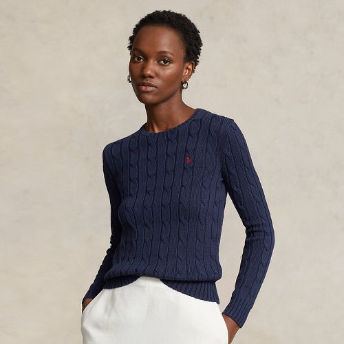 Pull torsadé à col rond en coton - Polo Ralph Lauren - Modalova