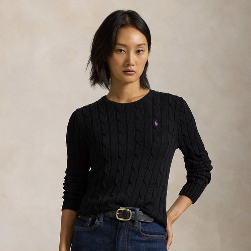 Pull torsadé à col rond en coton - Polo Ralph Lauren - Modalova