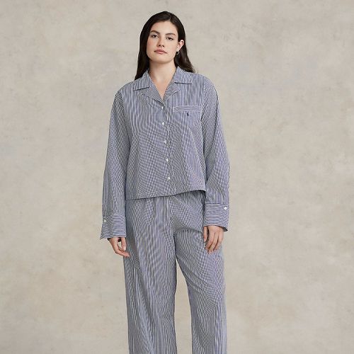 Pyjama à manches longues en popeline - Polo Ralph Lauren - Modalova