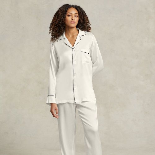 Pyjama à manches longues en soie stretch - Polo Ralph Lauren - Modalova