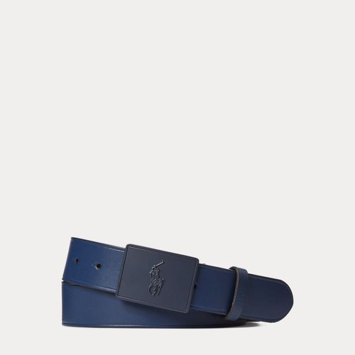 Ceinture en cuir avec plaque poney - Polo Ralph Lauren - Modalova