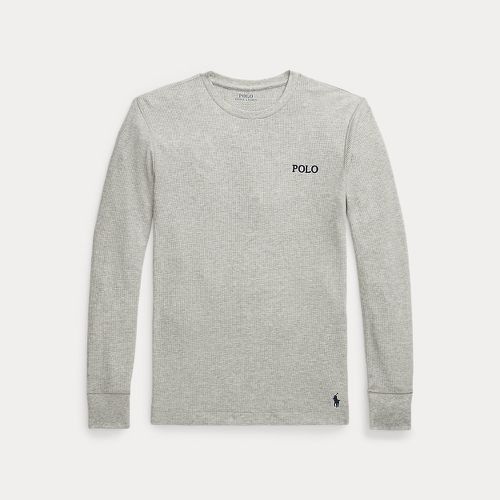 T-shirt de nuit col rond tricot gaufré - Polo Ralph Lauren - Modalova