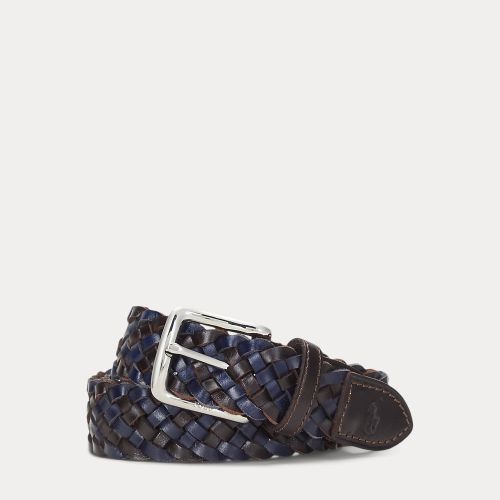 Ceinture en cuir tressé - Polo Ralph Lauren - Modalova