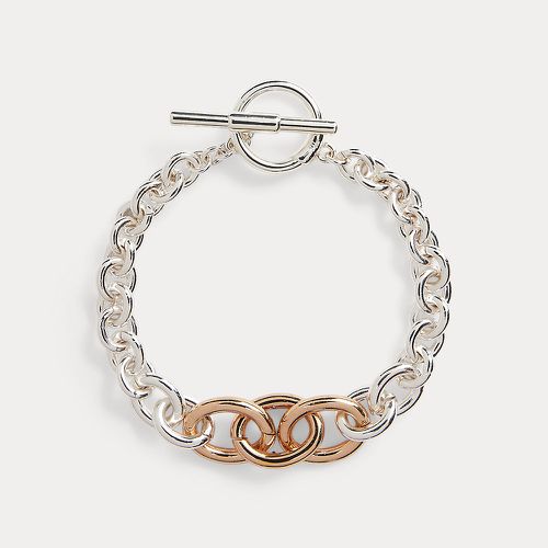 Bracelet flexible chaîne bicolore - Lauren - Modalova