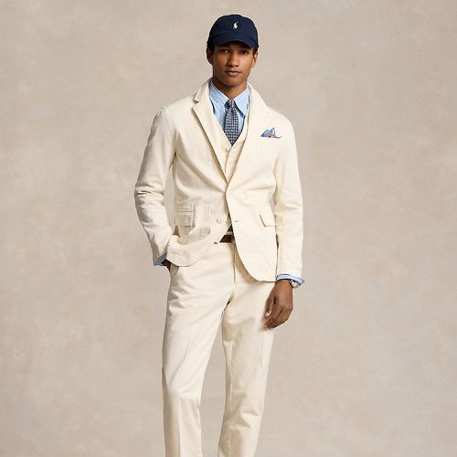 Veste de costume en sergé délavé Modern - Polo Ralph Lauren - Modalova