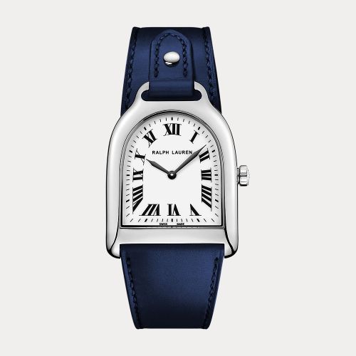 Modèle petit en acier cadran blanc - Ralph Lauren - Modalova