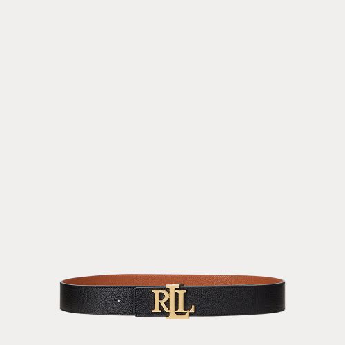 Ceinture en cuir grainé réversible - Lauren - Modalova
