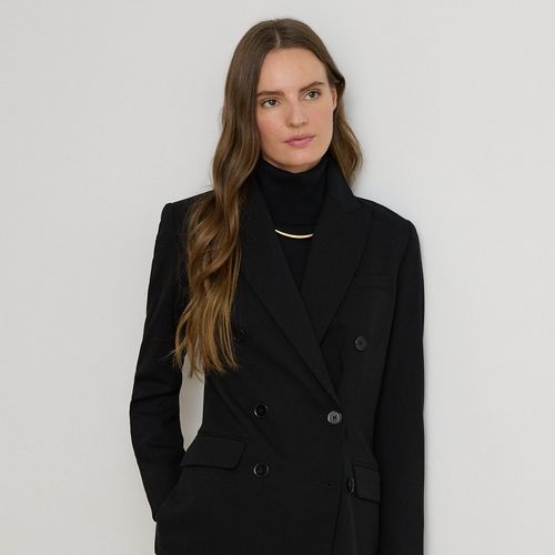 Blazer coupe croisée en crêpe de laine - Lauren - Modalova