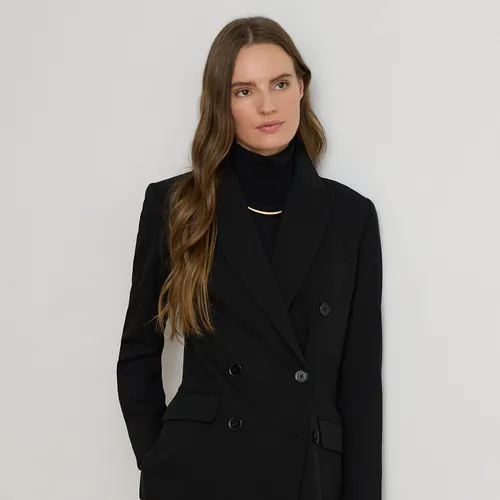 Blazer coupe croisée en crêpe de laine - Lauren - Modalova