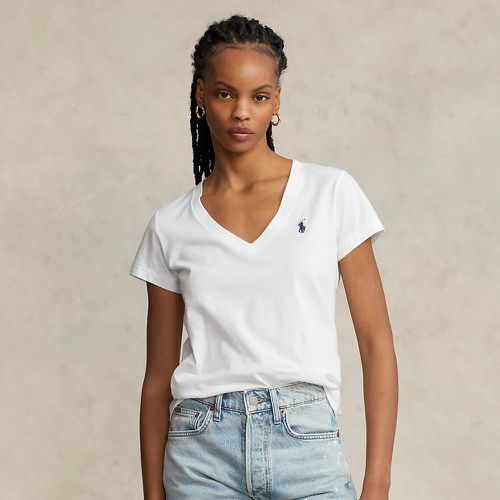 T-shirt col en V en jersey - Polo Ralph Lauren - Modalova