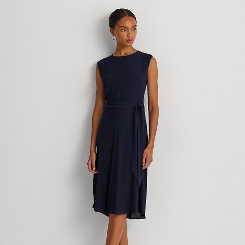 Robe ceinturée en crêpe bulle - Lauren - Modalova