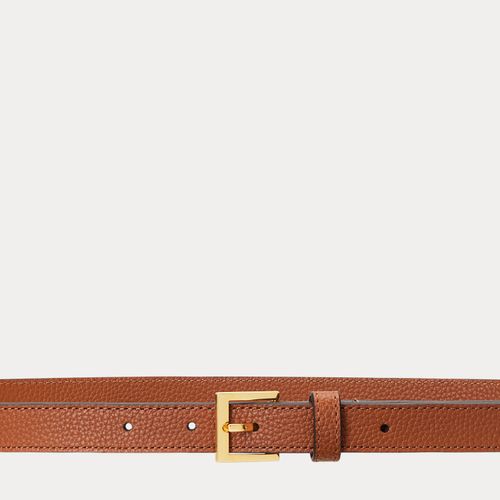 Ceinture fine en cuir grainé - Lauren - Modalova