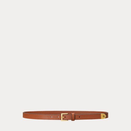 Ceinture fine en cuir grainé - Lauren - Modalova