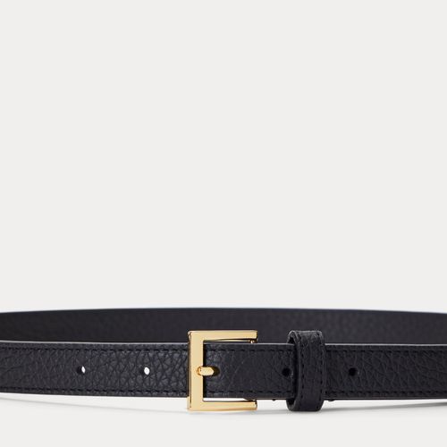 Ceinture fine en cuir grainé - Lauren - Modalova