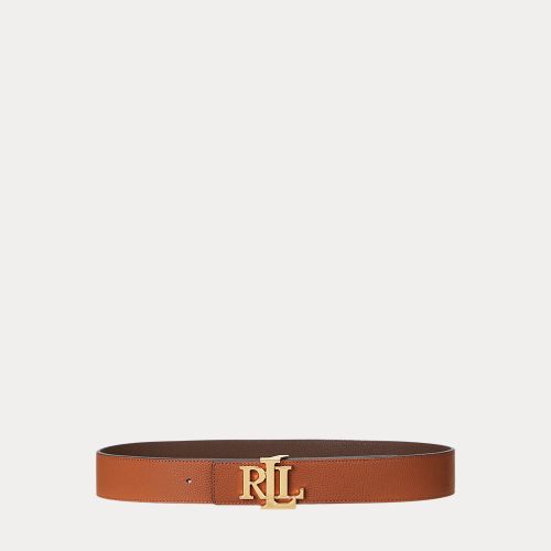Ceinture en cuir grainé réversible - Lauren - Modalova