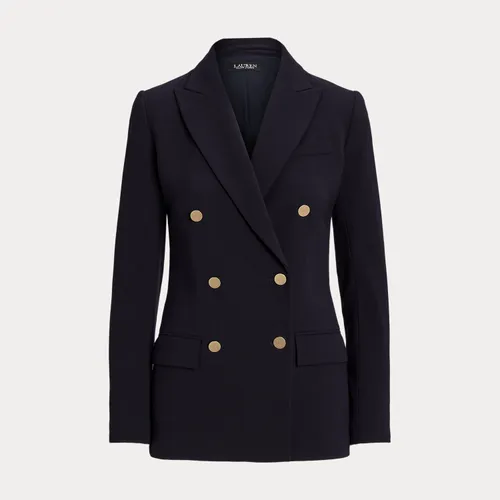 Blazer coupe croisée en crêpe de laine - Lauren - Modalova