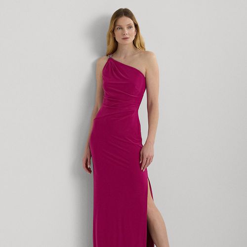 Robe du soir asymétrique jersey - Lauren - Modalova