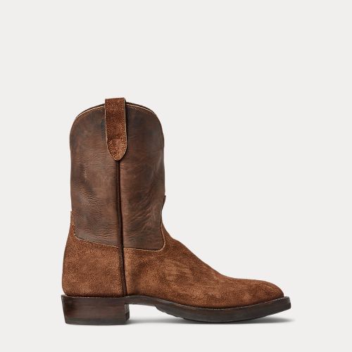 Bottes en cuir et daim brut - RRL - Modalova