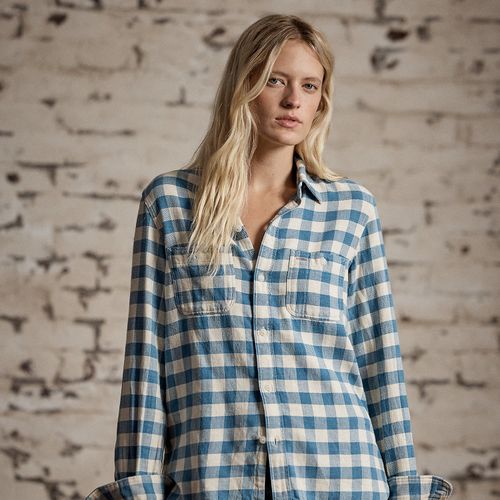Chemise écossaise en lin et coton - RRL - Modalova