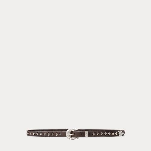 Ceinture fine cloutée en cuir - RRL - Modalova