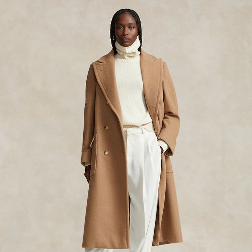 Long manteau Polo sergé poil de chameau - Polo Ralph Lauren - Modalova