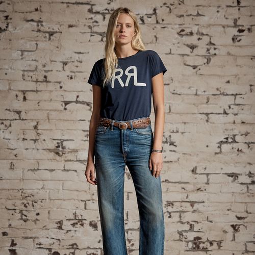 Jean Drayton boyfriend taille haute - RRL - Modalova