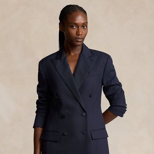 Blazer croisé en laine à revers en soie - Polo Ralph Lauren - Modalova